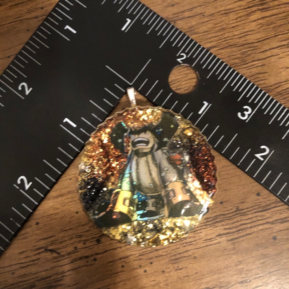 Handmade Terrakion resin charm